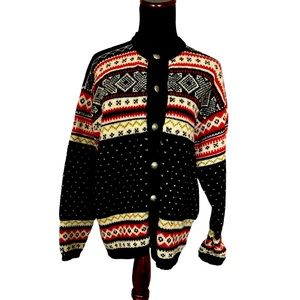Classic 1970s Vintage Norwegian Wool Sweater